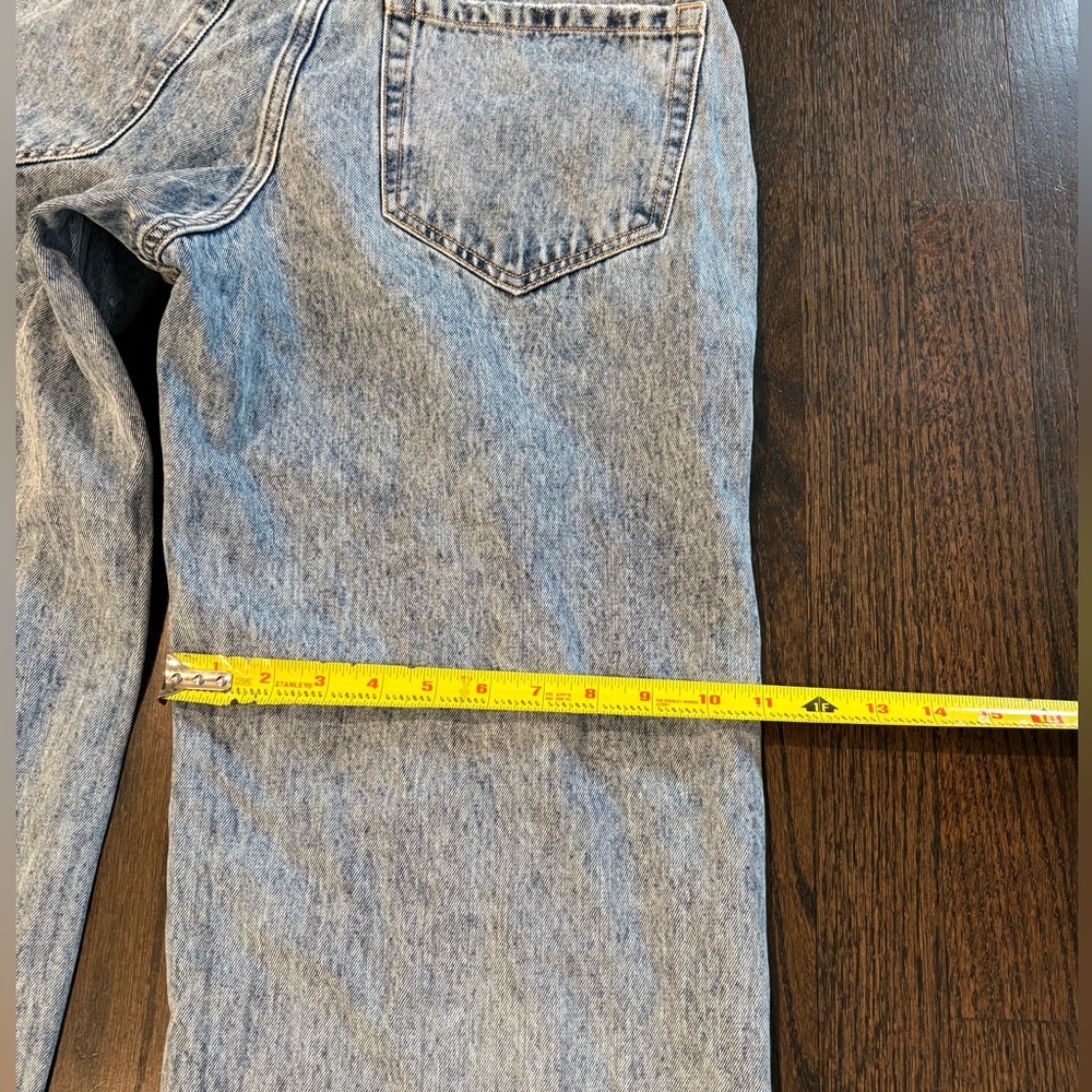 Hollister Low-Rise Baggy Jeans W28 Light Wash Wide Leg Y2K Skater Denim - Picture 6 of 6